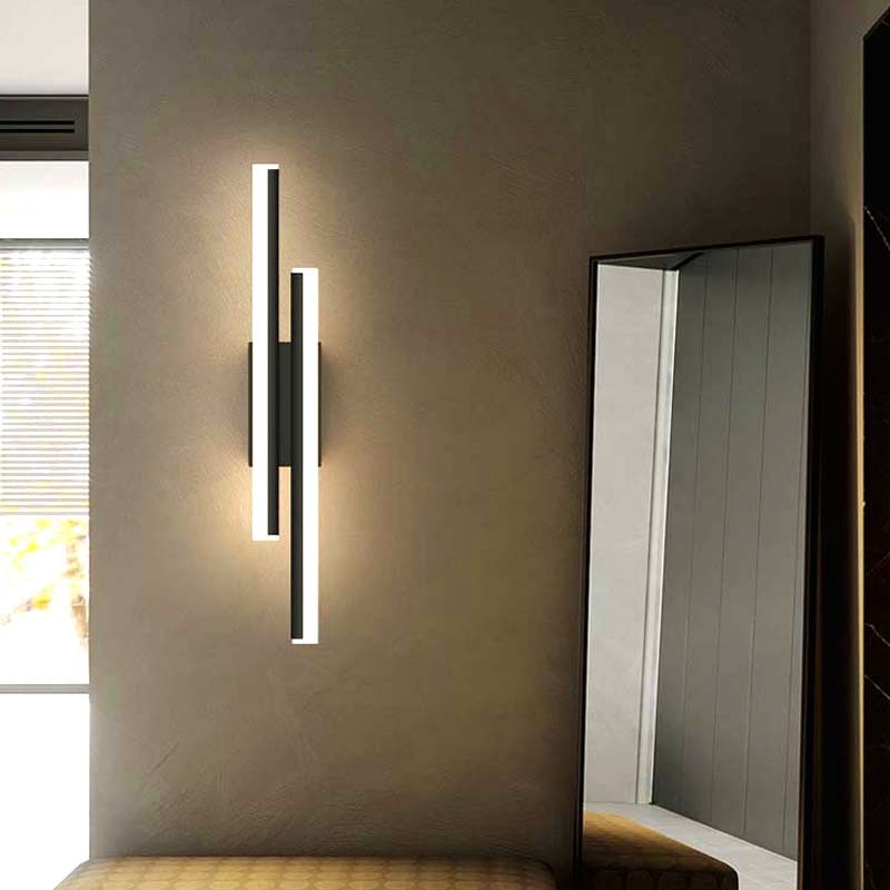 Lámpara de pared LED moderna - Luz larga con rayas