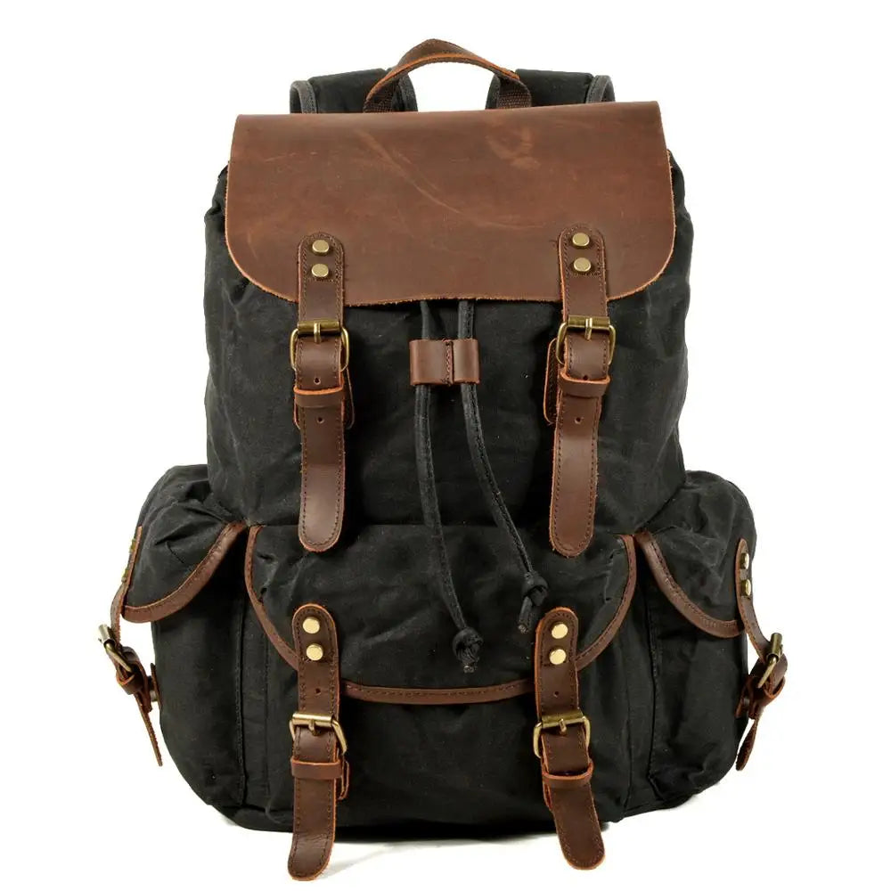 Zaino in pelle Canvas Trailblazer