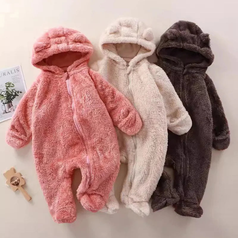 CozyCuddle - Mysig nyfödd Onesie med huva