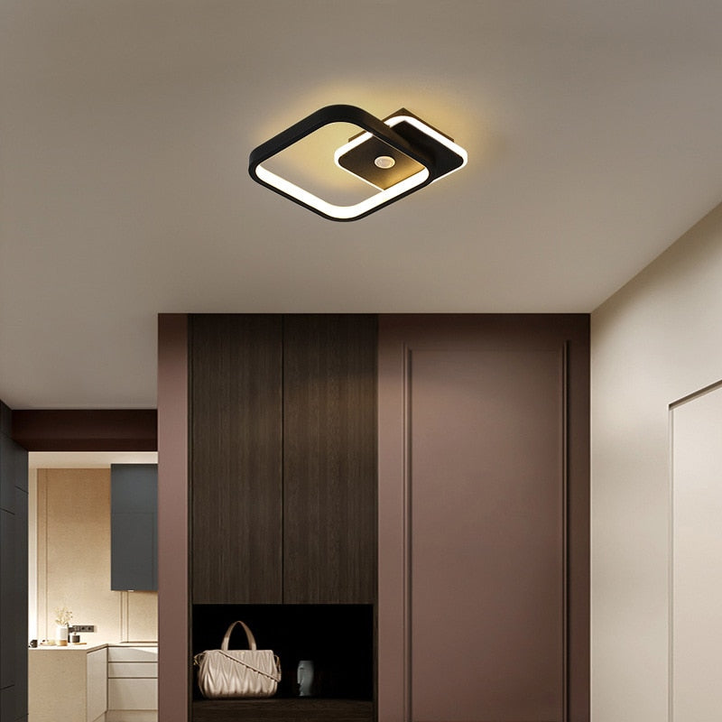 Plafonnier LED avec capteur de mouvement PIR humain, pour couloir de chambre à coucher