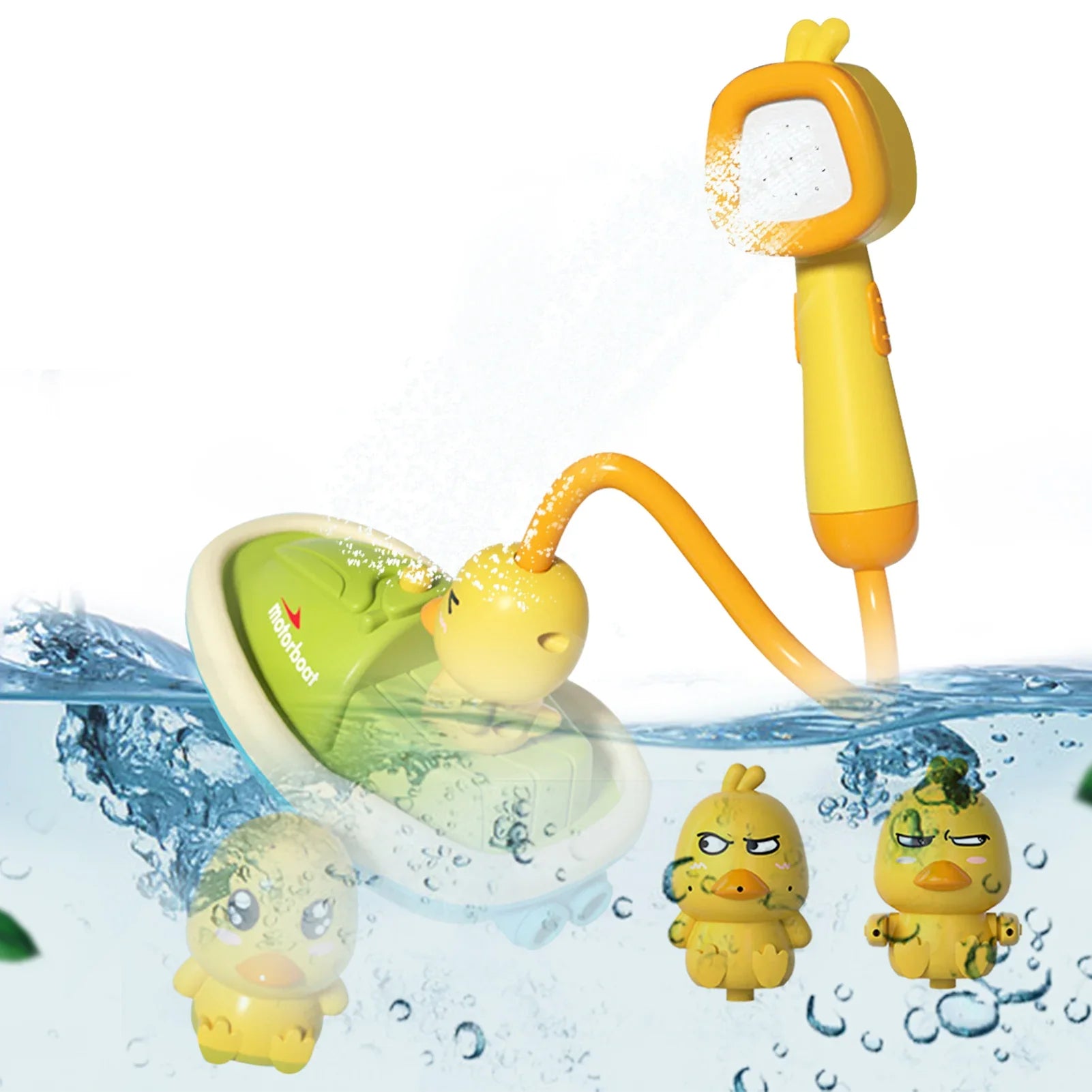 Jouet de bain électrique petit canard jaune