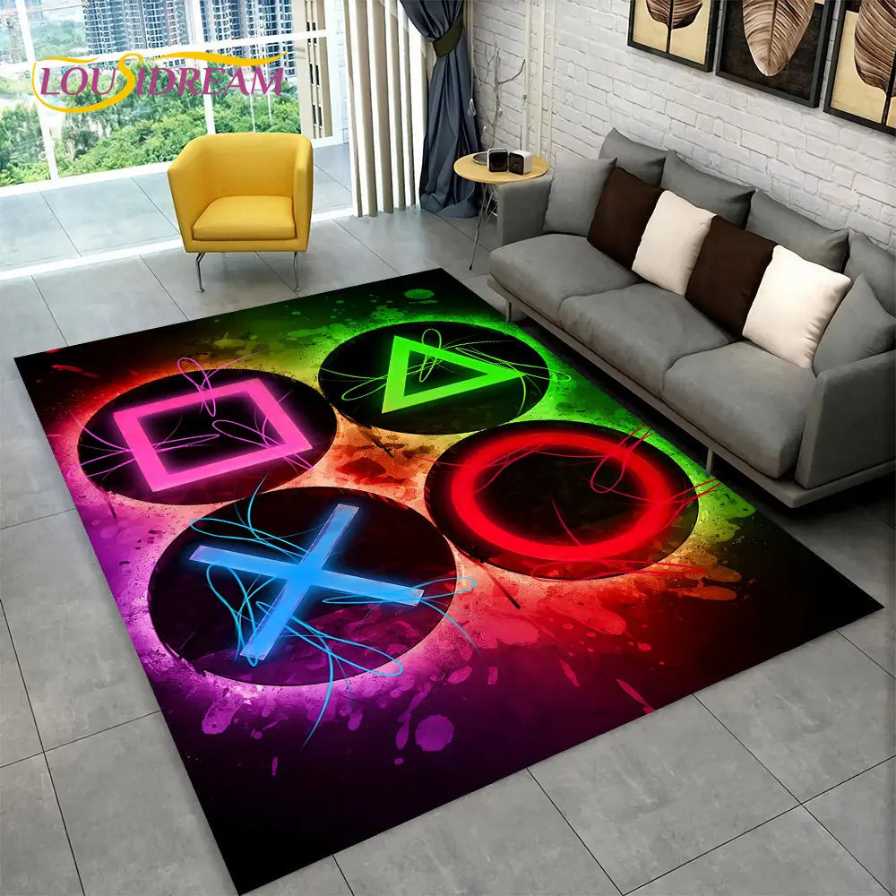 Alex 3D Cartoon Gamer Rug – Fun & Cozy Gamepad Carpet for Kids & Gamers