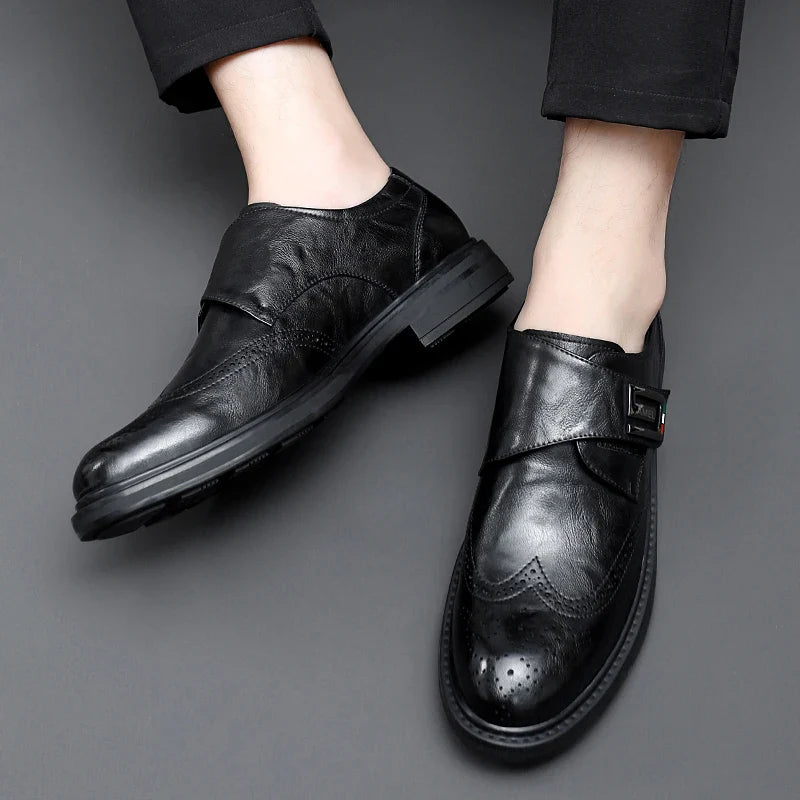 Chaussures d'affaires en cuir TitanCraft pour hommes