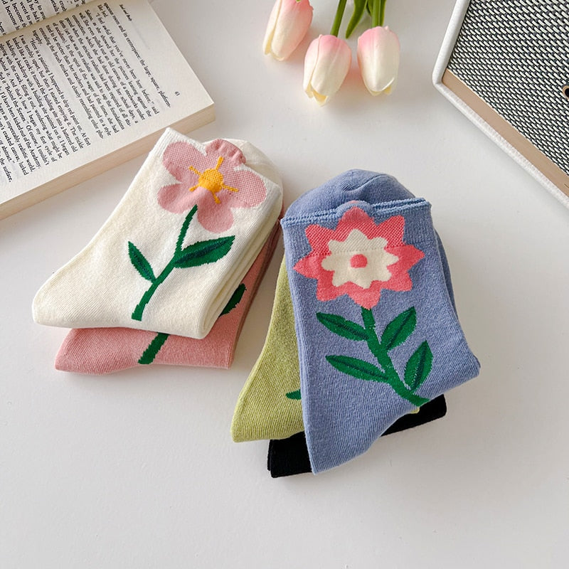 Blumen Socken