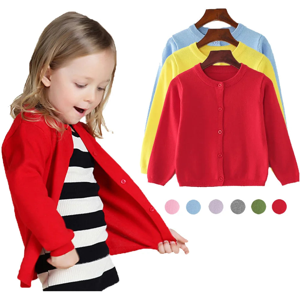 Cardigan CozyKnits – Giacca in maglia di cotone per bambini