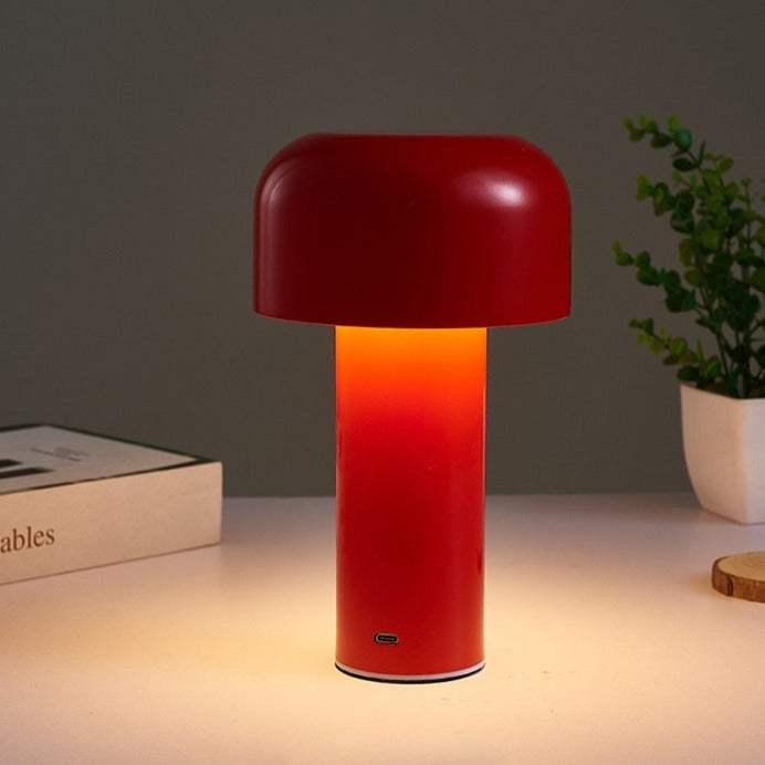 Lampe de table sans fil champignon de style italien