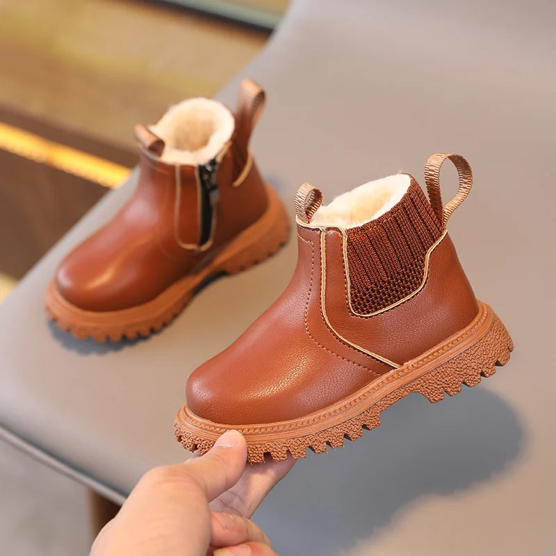 Autumn Winter Kids Boots - Super Warm & Stylish for Boys and Girls