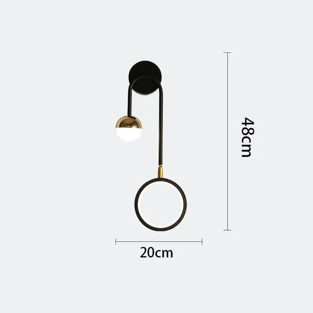 Minimalistische Retro Wandlampe - Kreative Beleuchtung