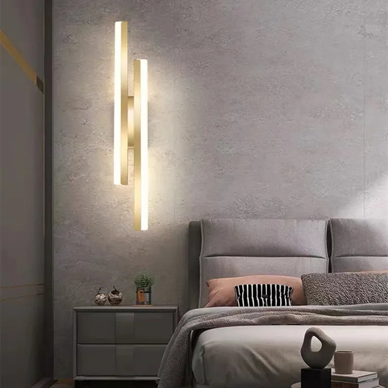 Luz de Parede LED Moderna – Design minimalista de linhas limpas