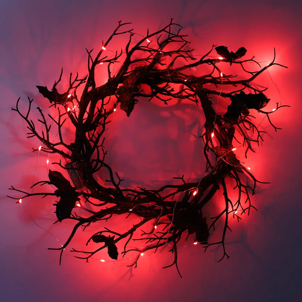 Halloween Haunted Twilight Wreath