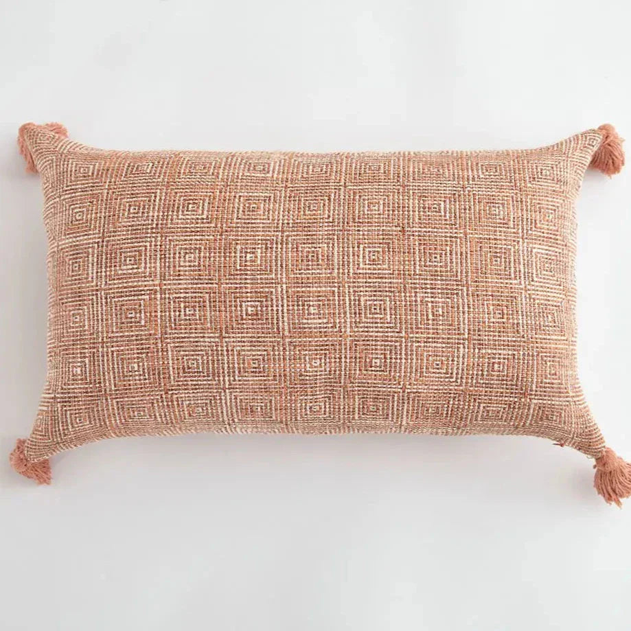 CreamCozy - Housse de coussin décorative avec lin