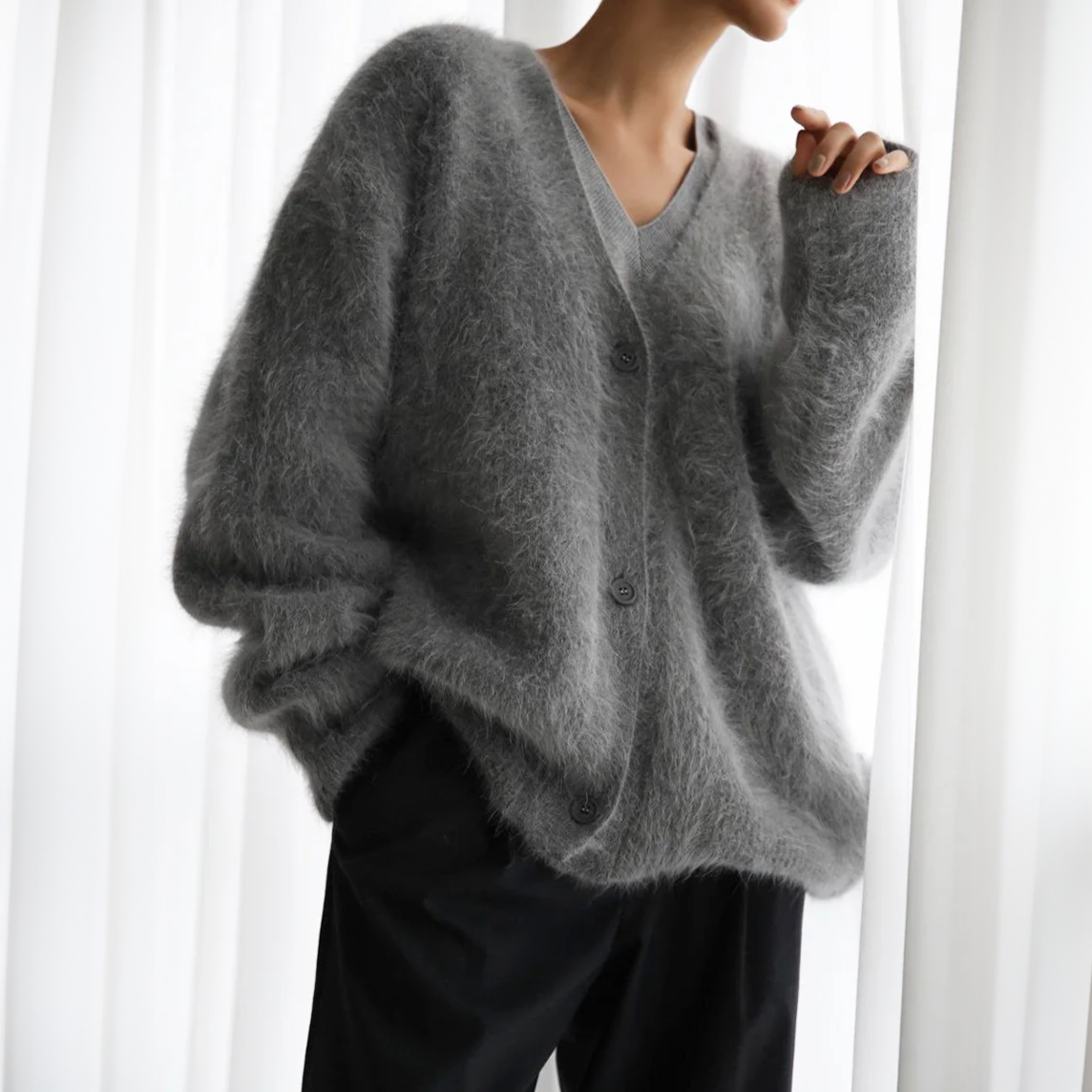 HAILEY | BEKVÄM CASHMERE CARDIGAN - tröja