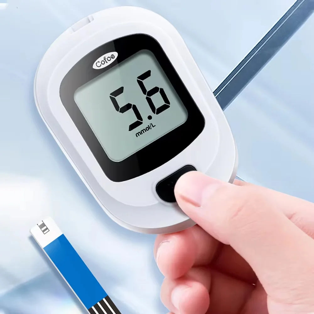 Blood Glucose Meter Kit – Diabetes Glucometer with Test Strips and Lancets