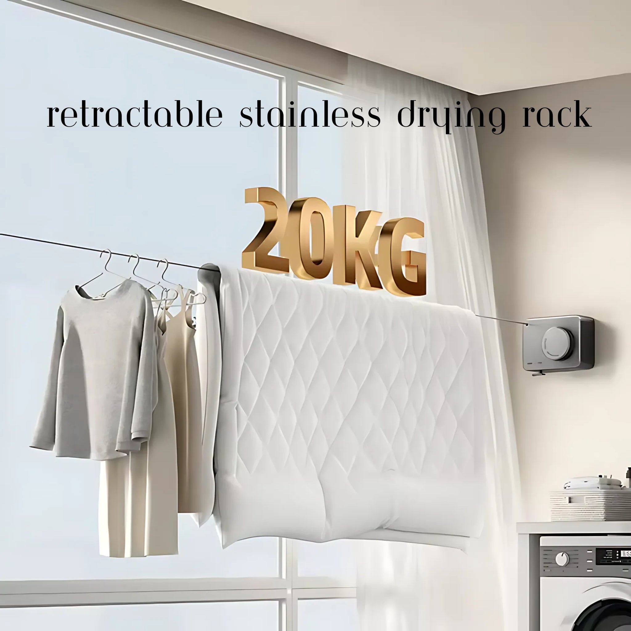 Retractable Stainless Drying Rack