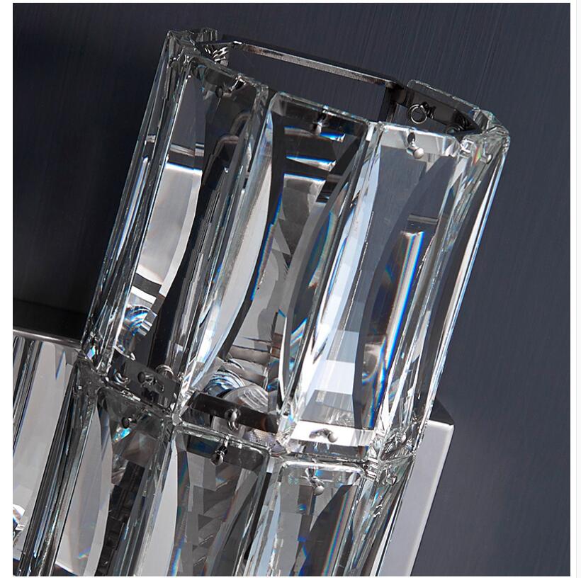 Silver Spark Crystal Wall Lamp