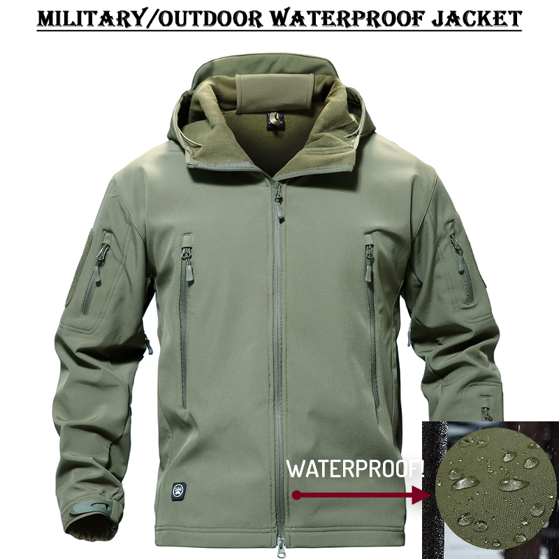 Chaqueta Térmica Impermeable Militar/Aire Libre