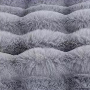 Super Soft Fluffy Luxury Rabbit Faux Fur Wave Throw - 4 Colours