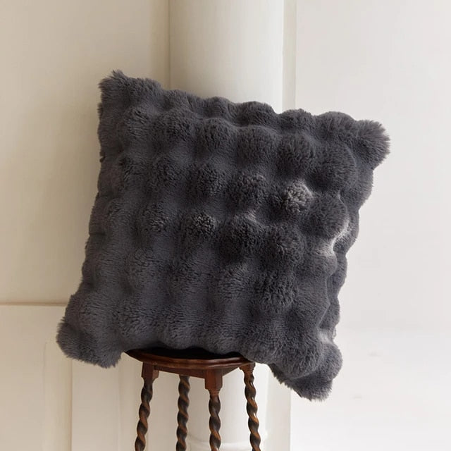 Super Soft Fluffy Luxury Rabbit Faux Fur Wave Throw - 4 Colours