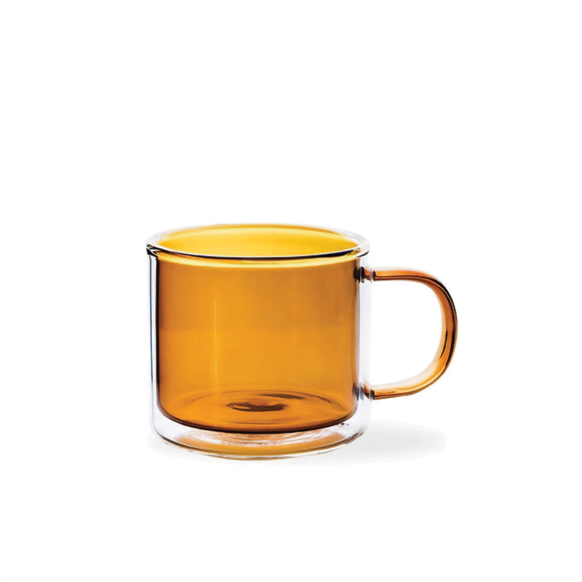 Amber Glass Mug - Hållbar, Värmebeständig Kaffe- och Te-kopp