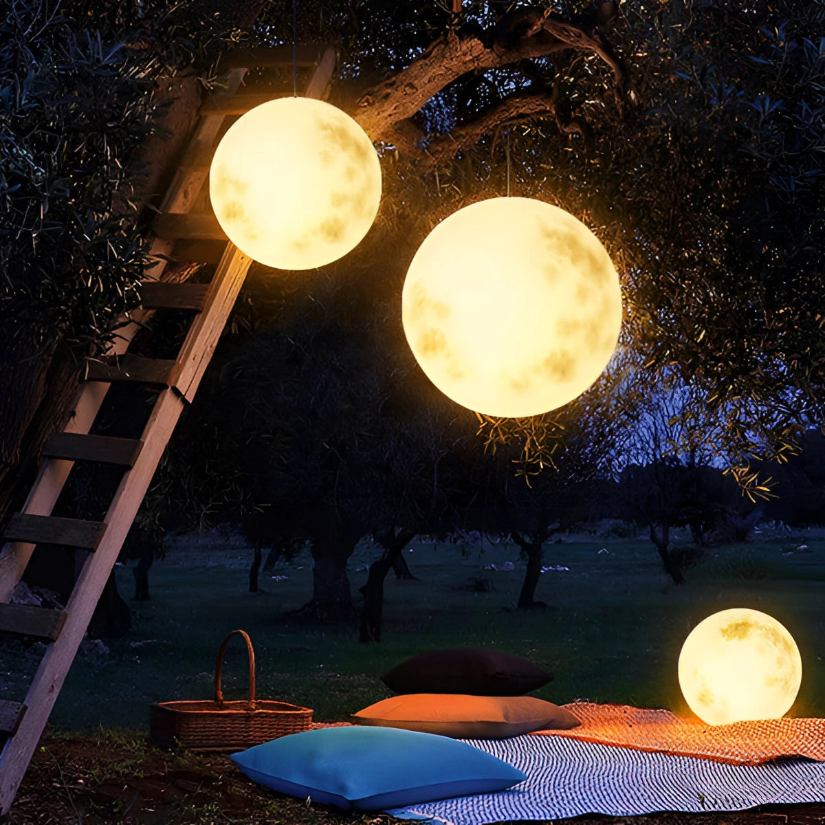 Solar LED Moonlight Orbs - Waterproof Floating Garden & Pool Lights