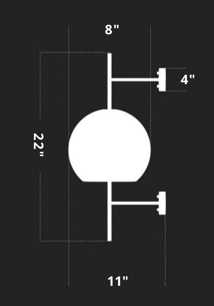 Moderne honingraat wandlamp van messing en glas