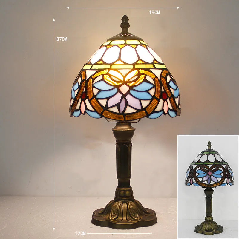 RadiantHue - Lampada da scrivania Tiffany