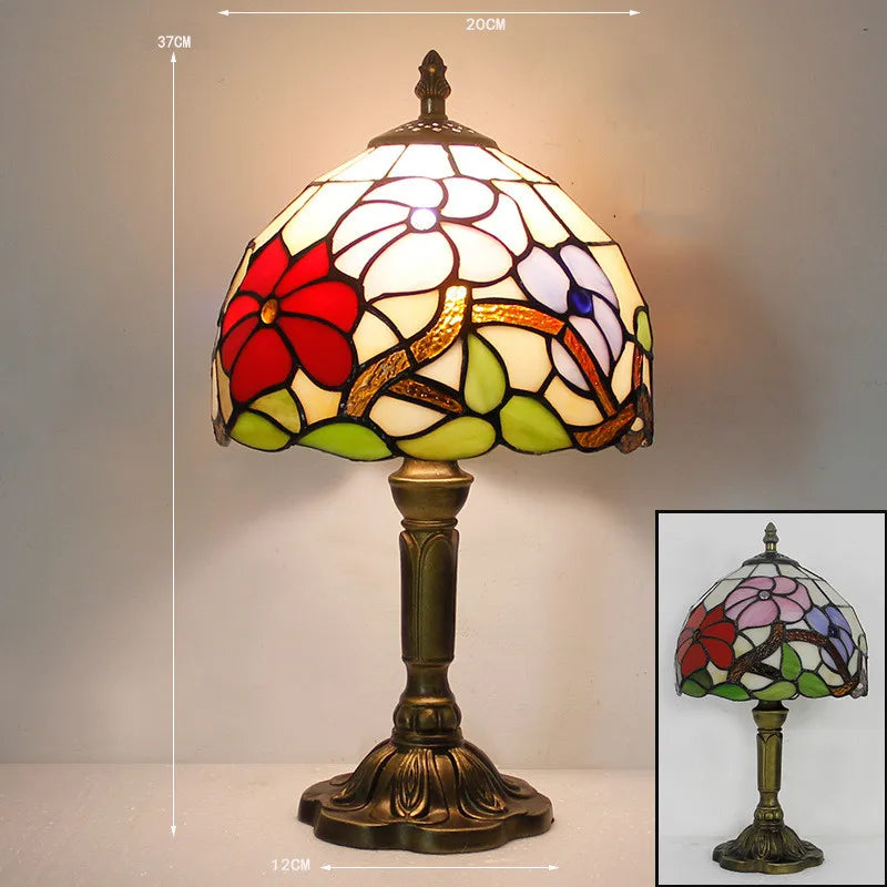 RadiantHue - Lampe de bureau Tiffany