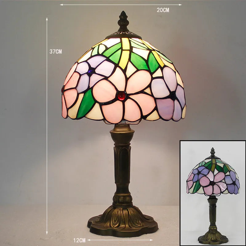 RadiantHue - Lampada da scrivania Tiffany