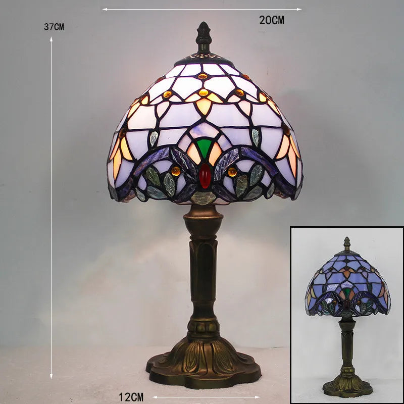 RadiantHue - Lampada da scrivania Tiffany