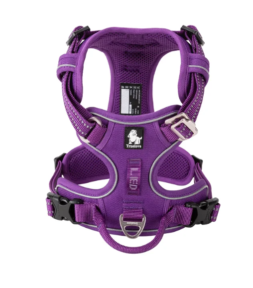 Harnais réfléchissant en nylon anti-traction pour chien True Love