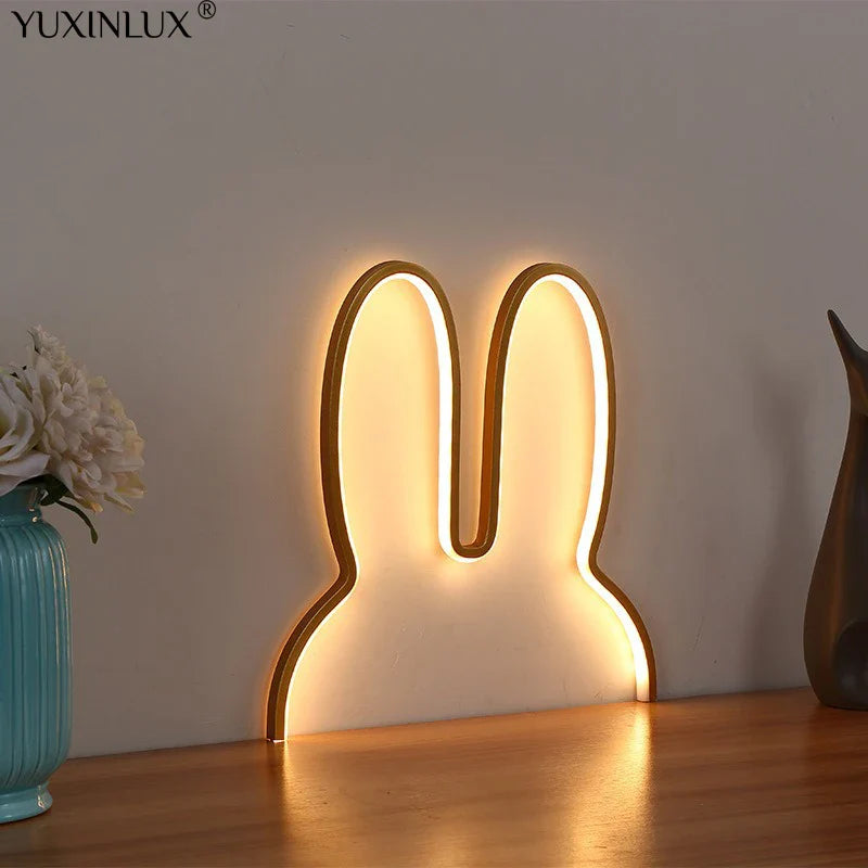 LED Rabbit Wall Lights