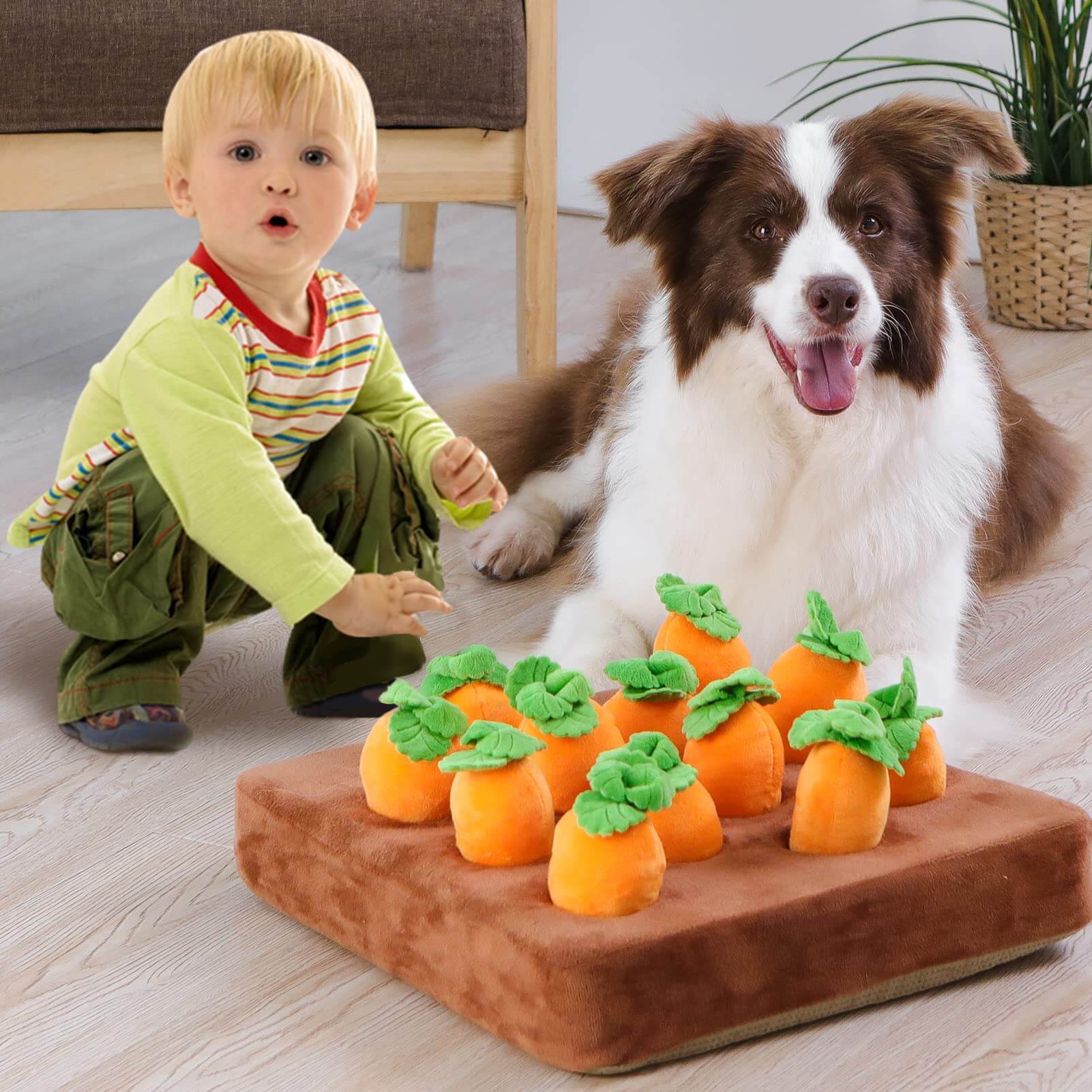 My Furry Friend™ - Giocattolo da fiuto a forma di carota