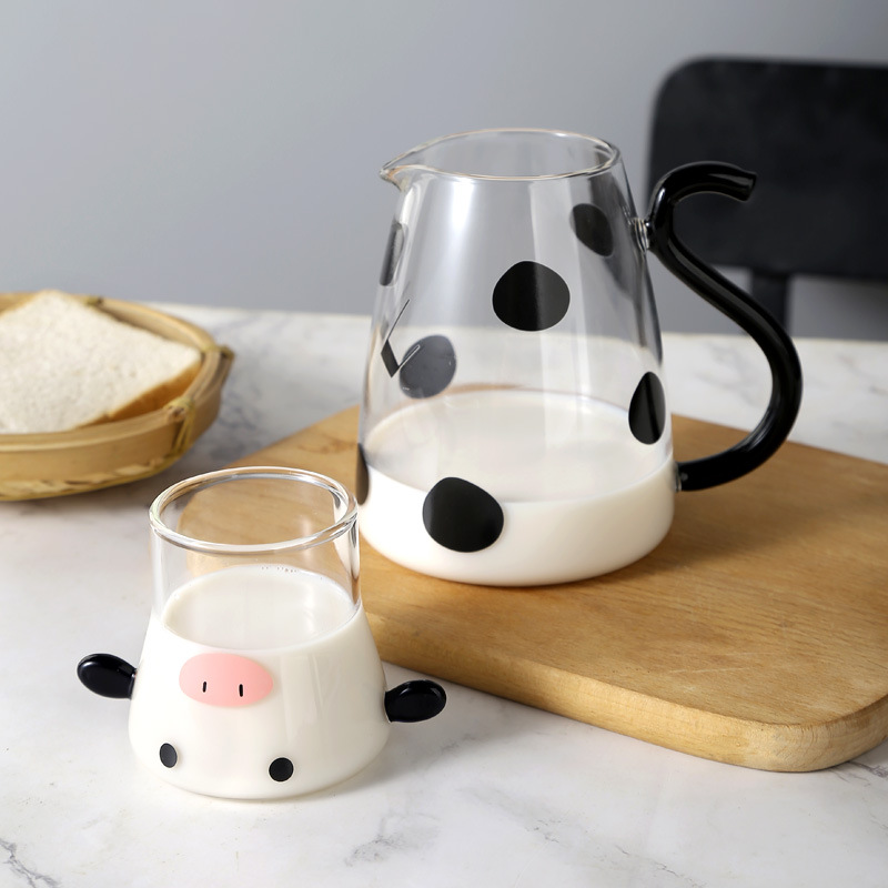 Udderly Glass Kettle & Cup Set