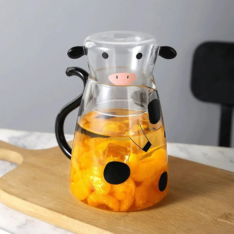 Udderly Glass Kettle & Cup Set