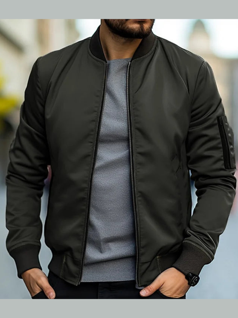 Chaqueta bomber clásica elegante para hombre