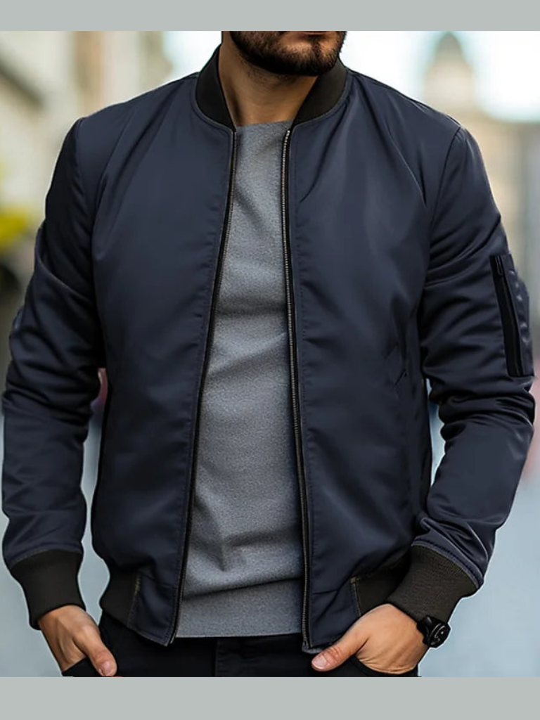 Classy Vintage Men's Bomber Jacket