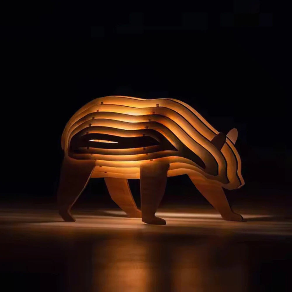 WildCraft™ Luce in Legno Animale