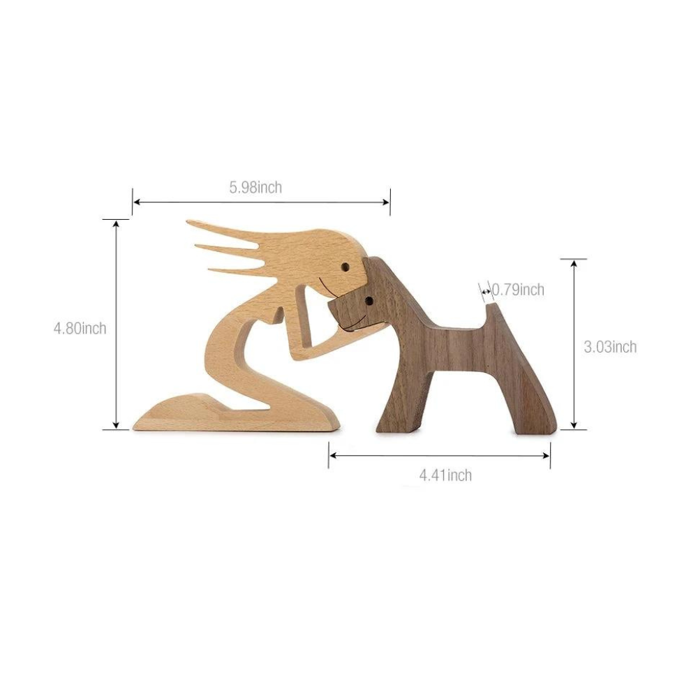 ArtZ® Nordic Wooden Dog Sculptures