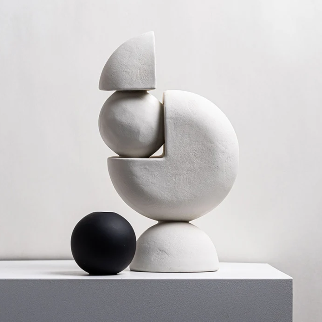 Nordic Geometric Decorative Sculpture