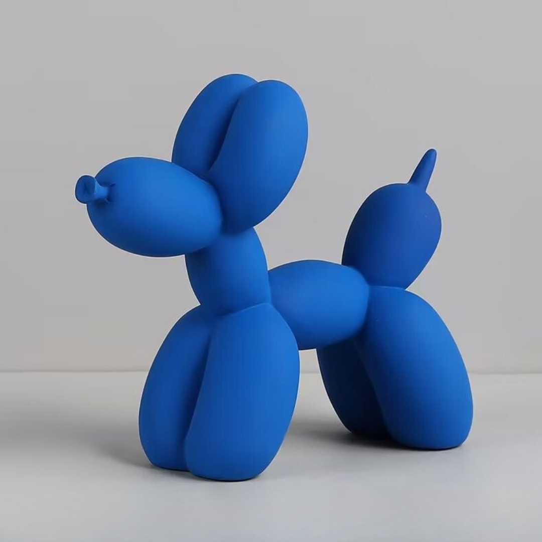 Figuras decorativas de perro con globos