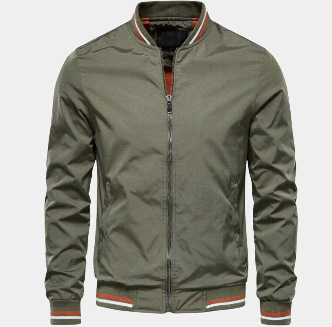 Luminar Luxury: Men's bomber jacket for timeless style and comfort