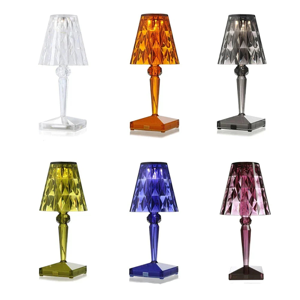 LuminousCrystal - Lampe de table en cristal acrylique