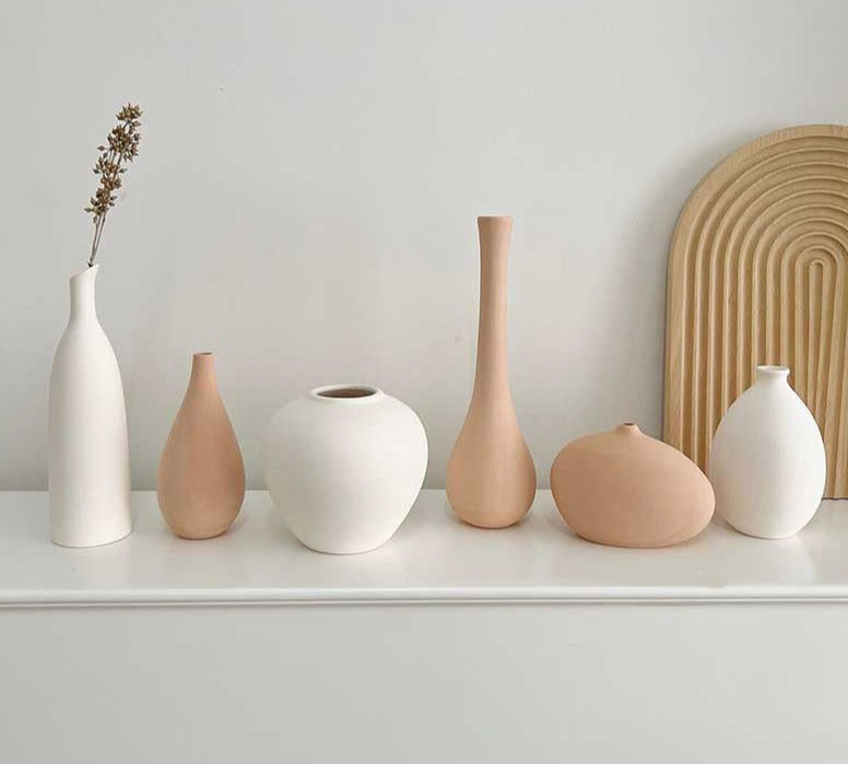 Minimalistisk keramisk Boho vase