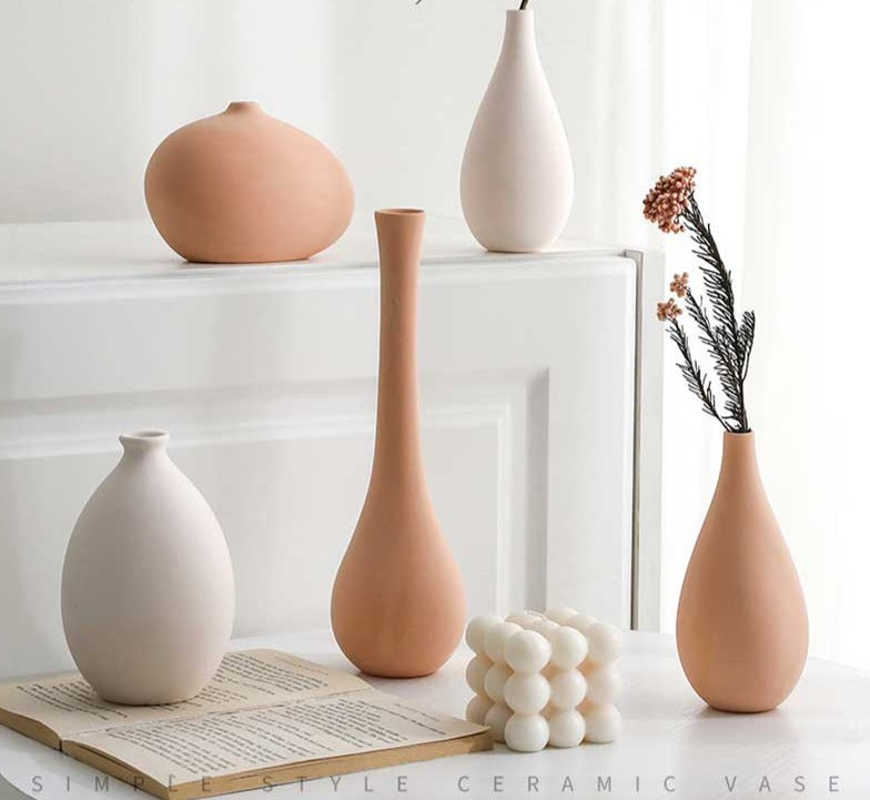 Minimalistisk keramisk Boho vase