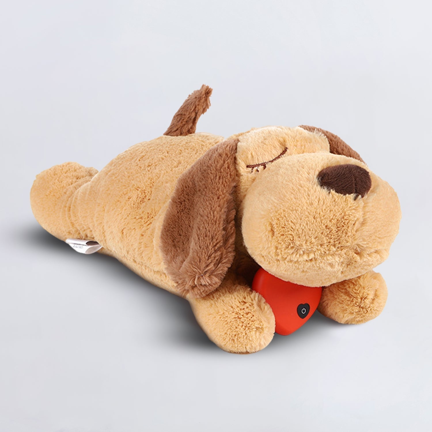 Calming Plush Dog Toy with Soothing Heartbeat for Puppy Comfort