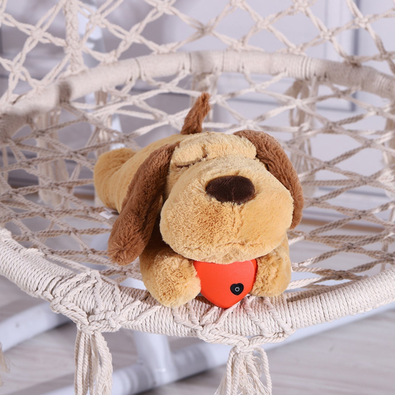 Juguete de peluche calmante para perros con latidos relajantes para la comodidad del cachorro