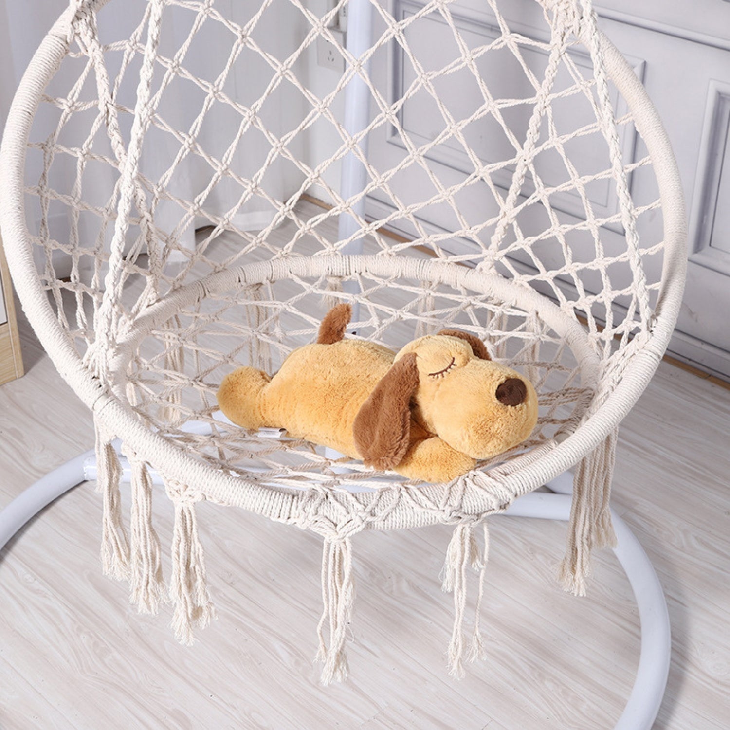 Jouet en peluche apaisant pour chien avec battement de cœur apaisant pour le confort du chiot