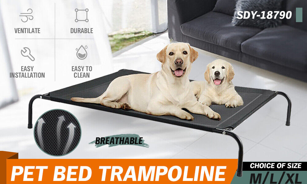 Lit pour chien trampoline surélevé robuste - Confort extra large