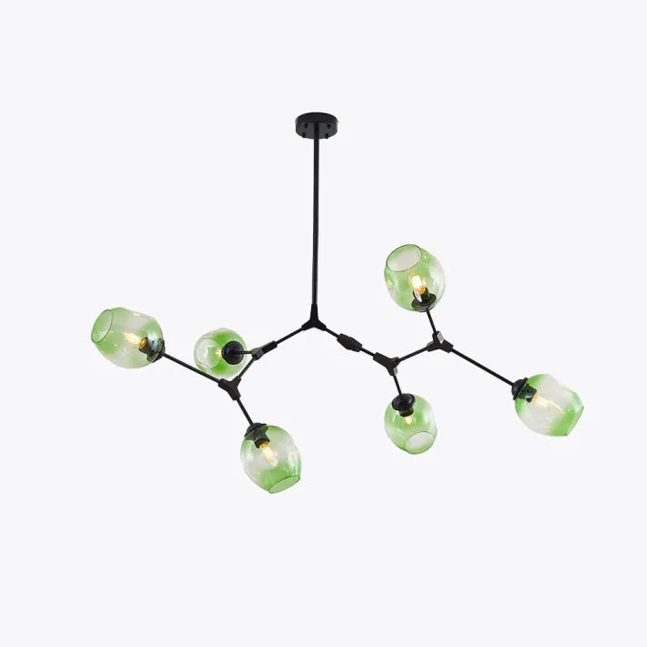 BubbleLight – Lampe à suspension Spoutnik avec bulles de verre