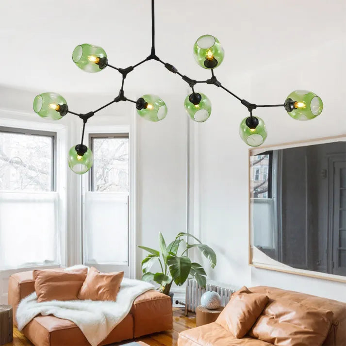 BubbleLight – Sputnik Pendellampa med glasbubblor